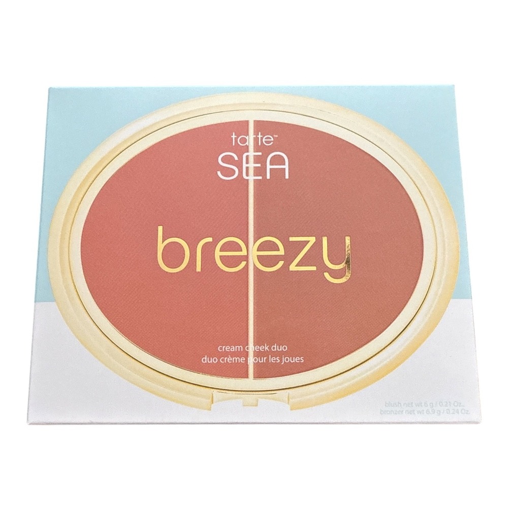 Tarte SEA Breezy Cream Cheek Duo Pink Sands & Seychelles Blush Bronzer NIB